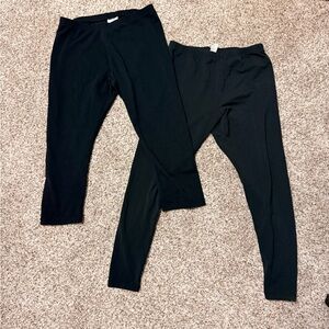 J. Jill Black Stretch Leggings Duo